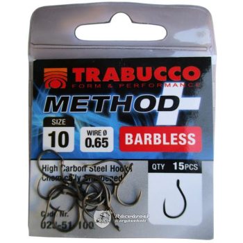 Trabucco Method Plus Szakál Nélküli 10-es Feeder Horog