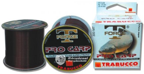 Trabucco T-Force Pro Carp Monofil Pontyozó Horgász Zsinór 300m 0.25mm 8.36kg