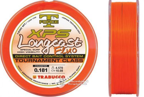 Trabucco T-Force Longcast Fluo 1200m 0.250mm Monofil Horgász Zsinór