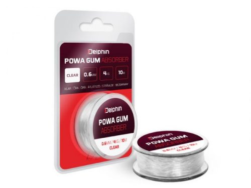 Delphin Powa Gum Absorber Transzparens Erőgumi 5m 1.2mm 10kg