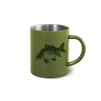 Delphin carp rozsdamentes bögre 300ml