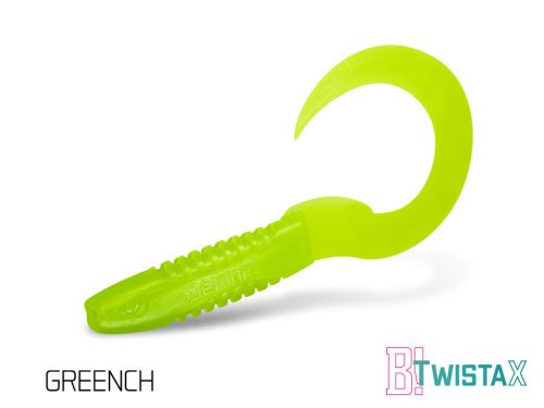 Delphin twistaX eeltail UVs twister műcsali 15cm greench