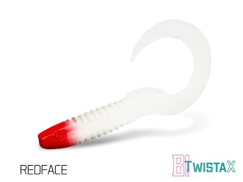 Delphin twistaX eeltail UVs twister műcsali 15cm redface