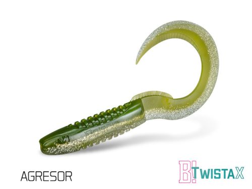 Delphin twistaX eeltail UVs twister műcsali 15cm agressor