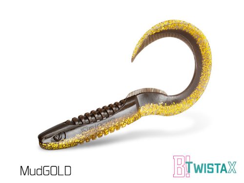 Delphin twistaX eeltail UVs twister műcsali 15cm mudgold
