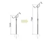 Delphin flexistick teleszkópos bottartó 70cm