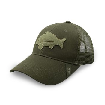 Delphin outline carp trucker baseball sapka