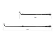 Delphin reaxe anglearm hosszú feeder kar 70-110cm