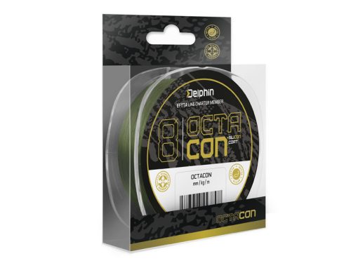 Delphin octacon 8 szálas fonott zsinór zöld 135m 0,10mm 6,2kg