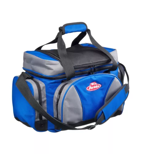 Berkley system bag blue-grey-black pergető válltáska 4 dobozzal L