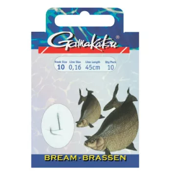 Gamakatsu BKS-1310N Bream Előkötött Horog 10 0,16mm