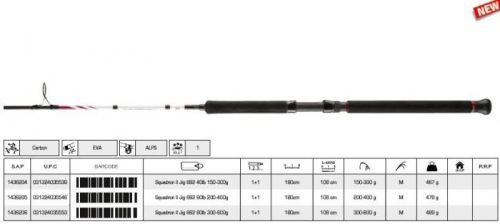 Penn Squadron II Jig Pergető Horgászbot 180cm 300-600g