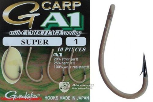 Gamakatsu A1 super camou brown horog 1