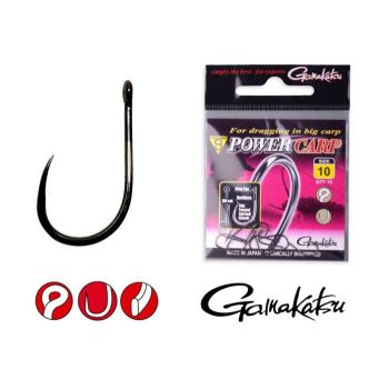 Gamakatsu Power Carp Ring Eye BB Horog 10