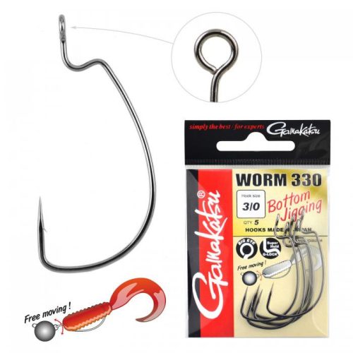 Gamakatsu Worm-330 Bottom Jigging Horog 4