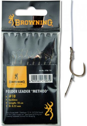 Browning Feeder Method Előkötött Horog Csalitüskével 10cm 10