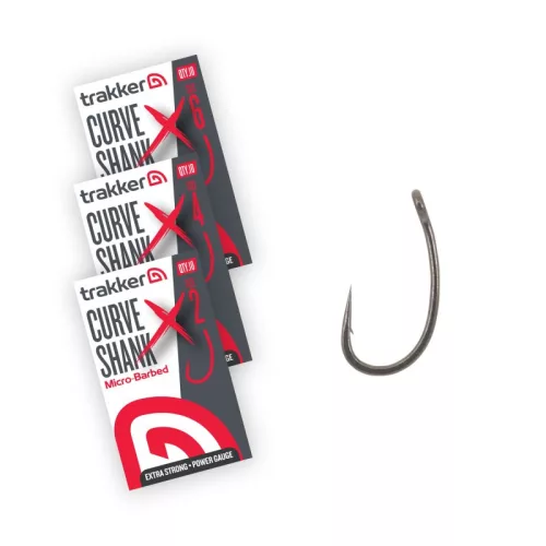 Trakker curve shank xs micro barbed horog 4