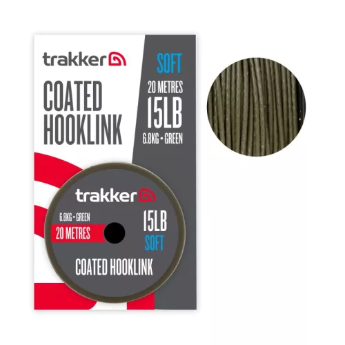 Trakker soft coated bevonatos fonott előkezsinór 20m 45lb 20,4kg