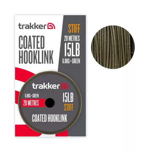 Trakker semi stiff coated bevonatos fonott előkezsinór 20m 45lb 20,4kg