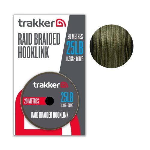 Trakker raid braided süllyedő fonott előke zsinór 20m 25lb