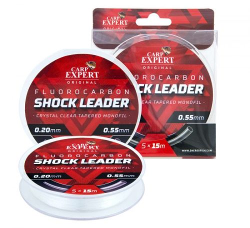 Carp Expert Crystal Clear Shock Leader Fluorocarbon Zsinór 5x15m 0,20mm-0,55mm