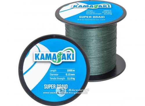 Kamasaki Super Braid 1000m 0,25mm Fonott Horgász Zsinór