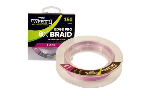 Wizard edge pro 8x braid violet fonott horgász zsinór 150m 0,07mm