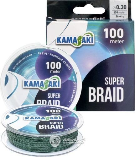 Kamasaki Super Braid 100m 0,25mm Fonott Horgász Zsinór