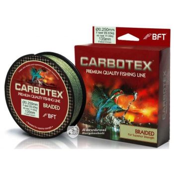 Carbotex Braided fonott horgász zsinór 135m 0,11mm