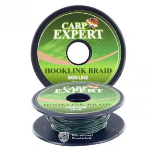 Carp Expert Hookling Braid Skin Line Moss Green 10m 25lb Fonott Előke Zsinór