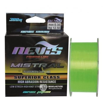 Nevis Mistral Fluo Green monofil horgászzsinór 0,20mm