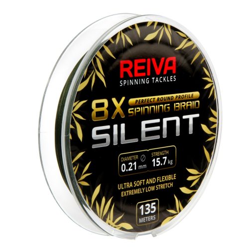 Reiva silent 8x camou green fonott zsinór 135m 0,08mm