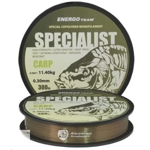 Energo Team Specialist Carp 300m 0,16mm Monofil Horgász Zsinór