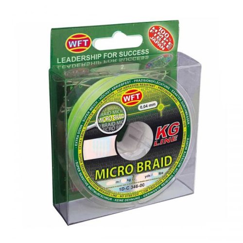 WFT Micro Braid UV Zöld Fonott Zsinór 150m 0,06mm