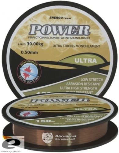 Energo Team Power Ultra 150m 0,12mm Monofil Horgász Zsinór