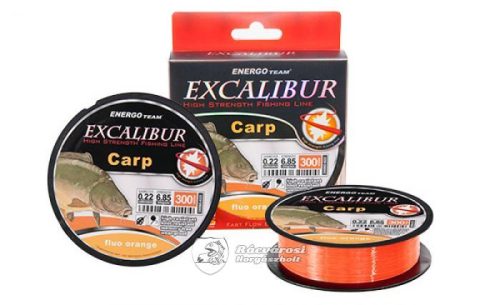 Energo Team Excalivur Carp Feeder 300m 0,18mm Fluo Narancs Színű Monofil Horgász Zsinór