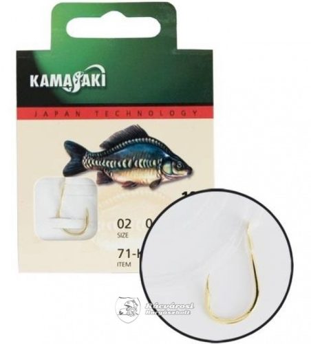 Kamasaki előkötött carbon K807G NR01 horog 1/0