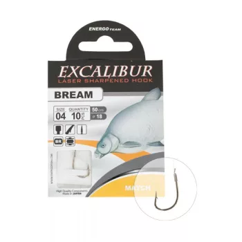 Energo Team Excalibur Bream Match Előkötött Horog 4