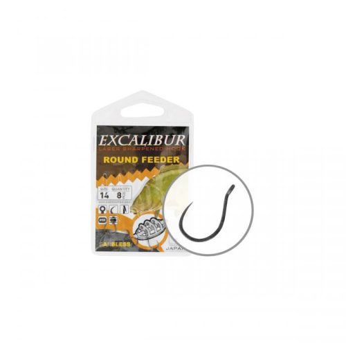 Energo Team Excalibur Round Feeder Barbless Horog 10