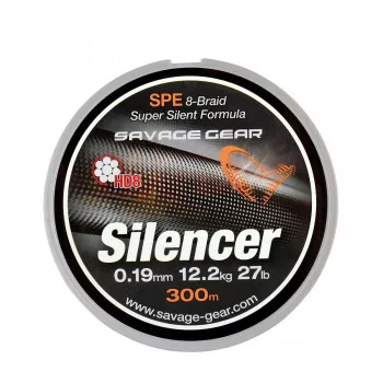   Savage Gear HD8 Silencer Braid 120m 0,19mm Fonott Horgász Zsinór