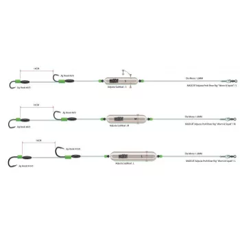 MadCat Adjusta Profi River Rig Worm And Squid 180cm 20g