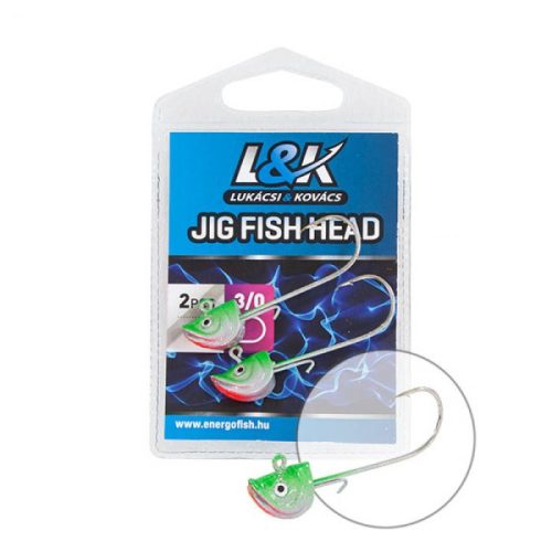 L&K Fish Head Jig Fej 6g 3/0-ás