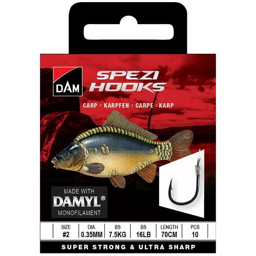 Dam Speci Carp előkötött horog 70cm 2-es