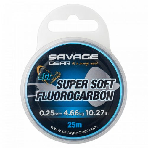 Savage Gear Super Soft Fluorocarbon Egi Zsinór 25m 0,25mm