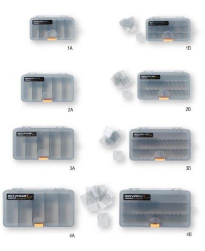 Savage Gear Lureboxes 1-4 Műanyag Doboz 1A 13,8x7,7x3,1cm