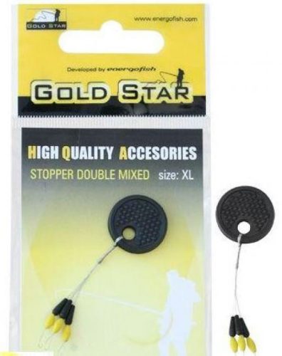 Gold Star Dupla Stopper Fekete, Sárga M