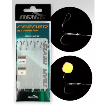 Nevis Feeder Előke Monofil Zsinóron 6-os 5db/cs