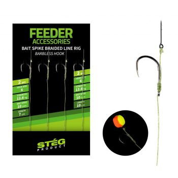   Stég Product Feeder Előke Csalitüskével Szakáll Nélküli Horoggal 8-as