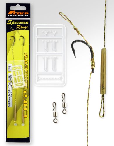 Carp Academy Basic Super Rig Teflon Előkötött Horog 8 25lb