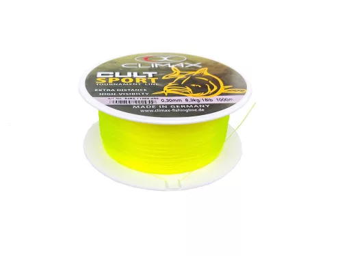 Climax cult carp sport mono fluo yellow monofil zsinór 1000m 0,28mm